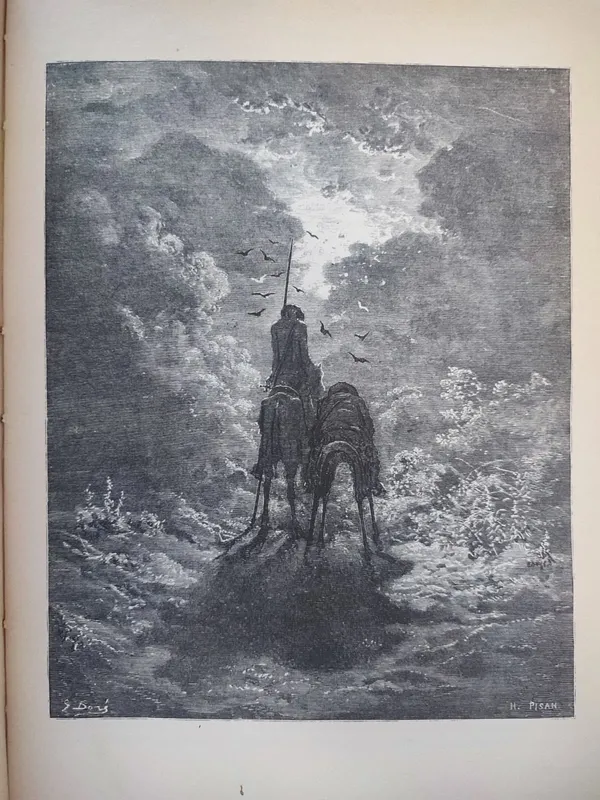 Don Quijote y Sancho Panza mirando al horizonte, como metáfora de observar el futuro de la IA sin un mapa de conocimiento organizado